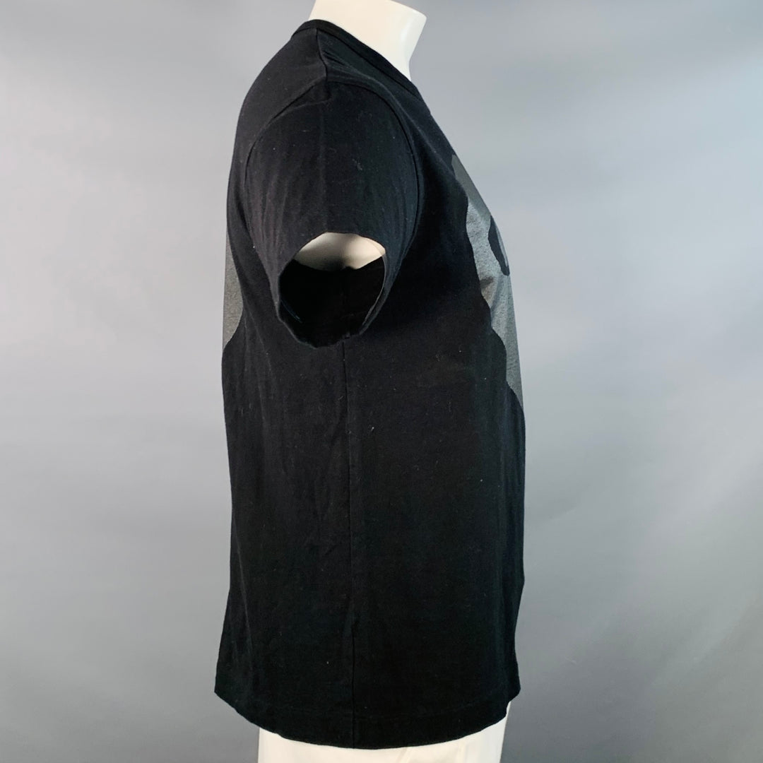 COMME des GARCONS PLAY Size XL Black Heart Logo Cotton Crew Neck T-shirt