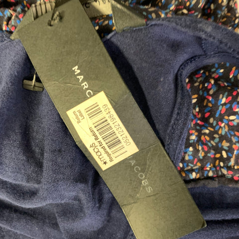 MARC by MARC JACOBS Size XS Navy Spotted Tank Casual Top