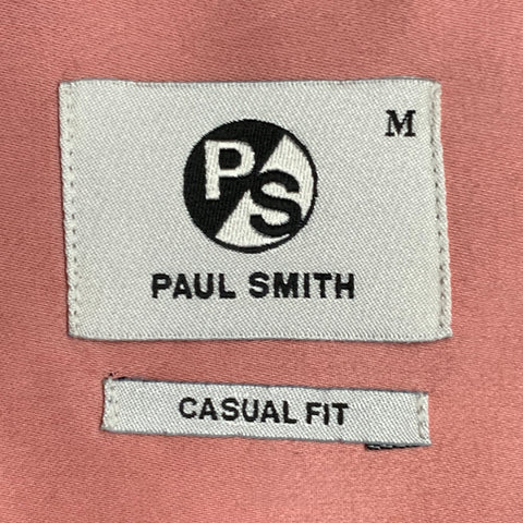PS by PAUL SMITH Chemise à manches longues, coupe décontractée, en mélange de coton, à carreaux gris et bleus, taille M