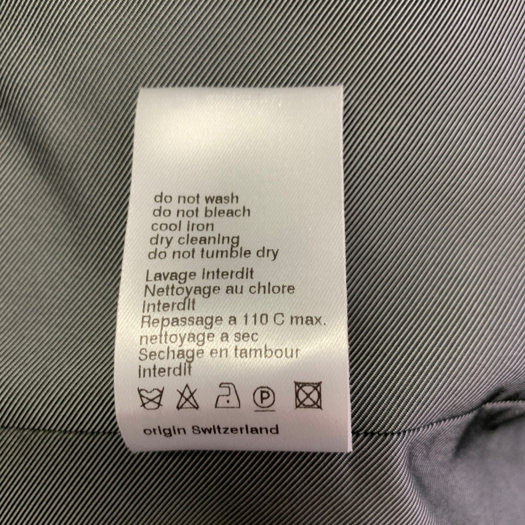 AKRIS Size 14 Grey Polyester Blend Knit Double Zipper Jacket