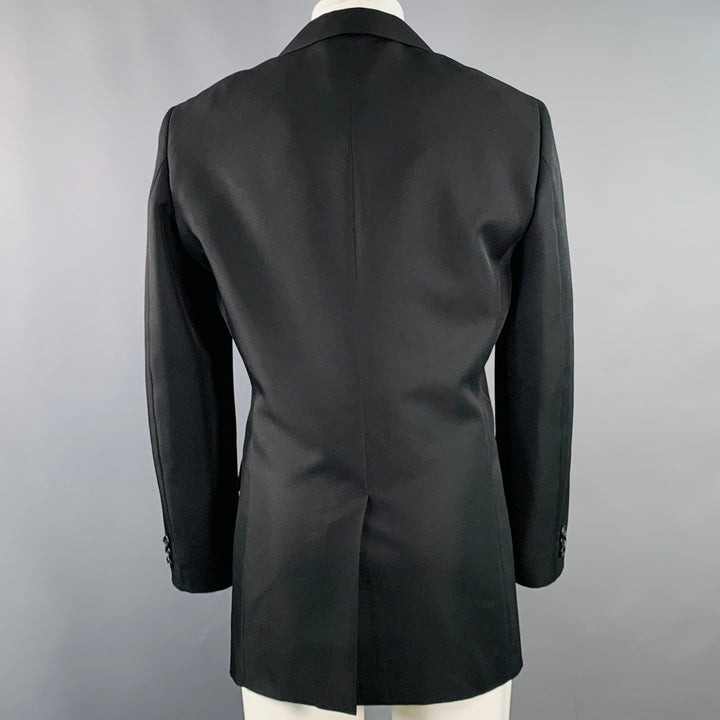 COMME des GARCONS HOMME PLUS AD2024 Size M Black Twill Wool Cutout Sport Coat