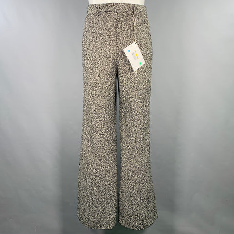 AMIRI Taille 40 Costume croisé en tweed de laine mélangée noir et blanc