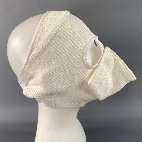 WALTER VAN BEIRENDONCK Size One Size White Textured Viscose Nylon Hats