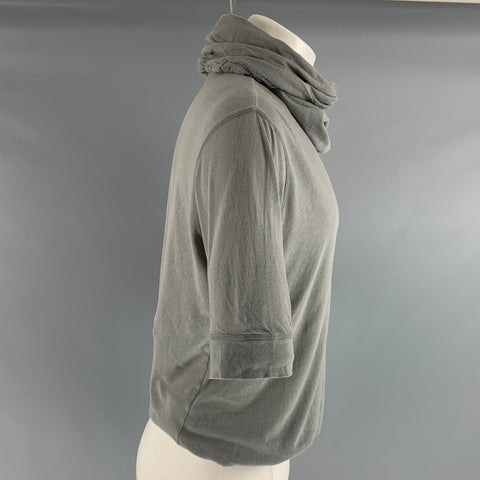 ANN DEMEULEMEESTER Taille S Sweat à capuche en coton gris