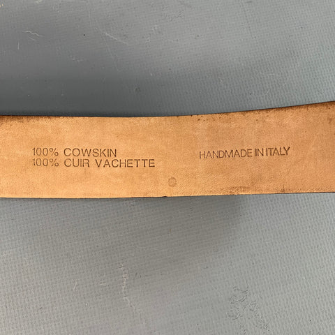 BOSS by HUGO BOSS Size 38 Navy Pebble Grain Cowhide Leather Belt