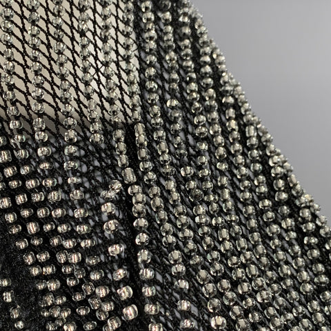 CECILIA DE BUCOURT Taille S Robe transparente en maille perlée noire