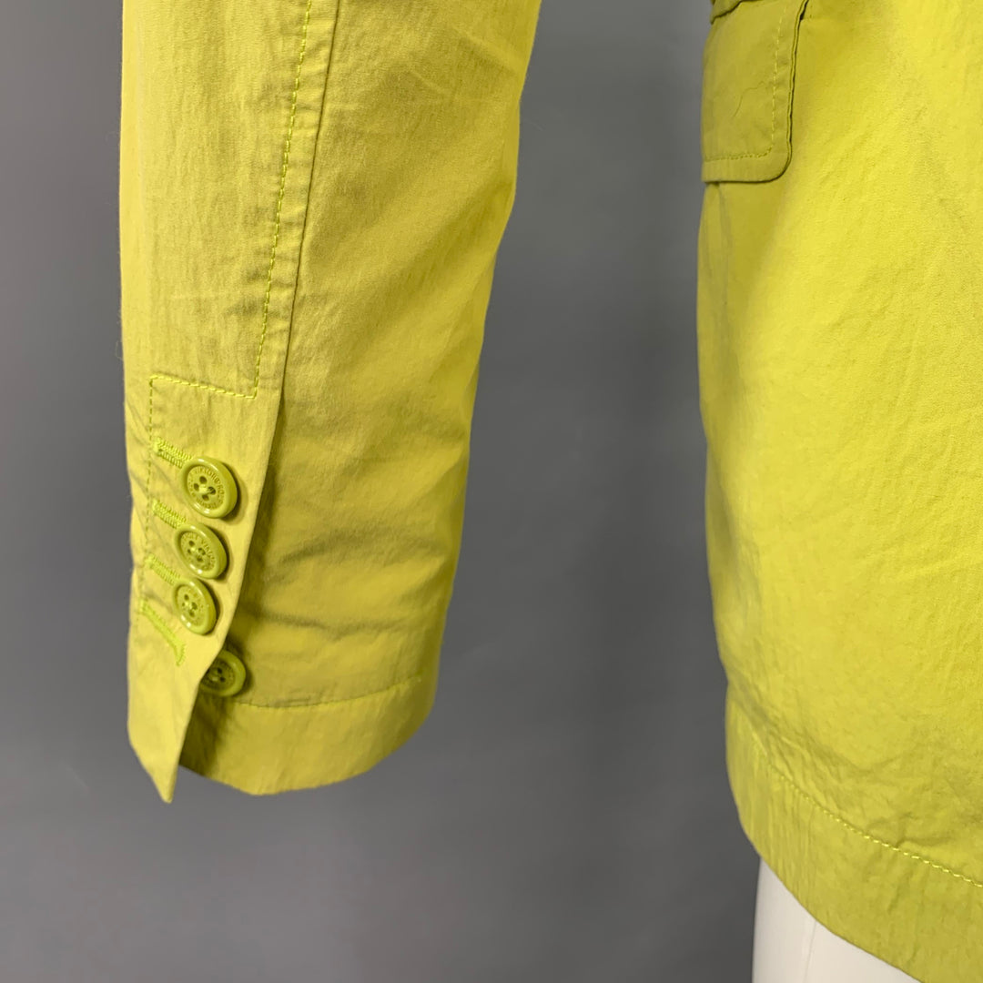 VIKTOR & ROLF Size 38 Yellow Cotton Blend Single Breasted Sport Coat