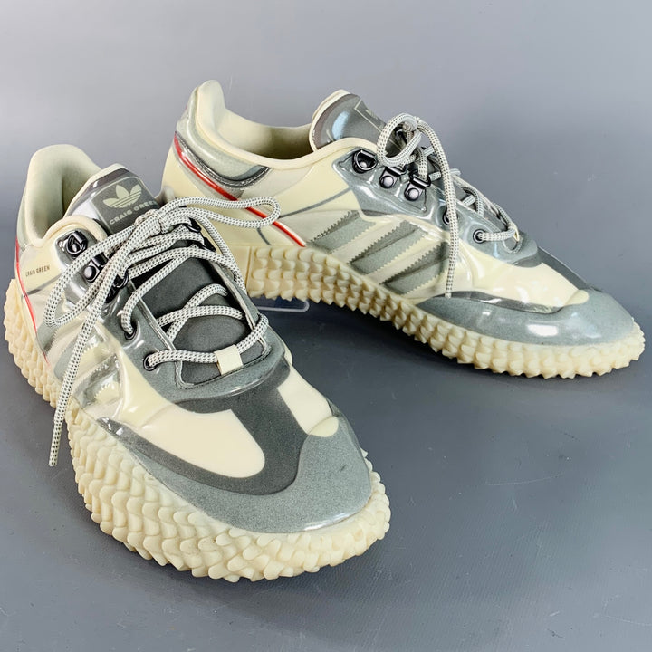 ADIDAS BY CRAIG GREEN Size 10 Beige Grey Low Top Chunky Sole Sneakers
