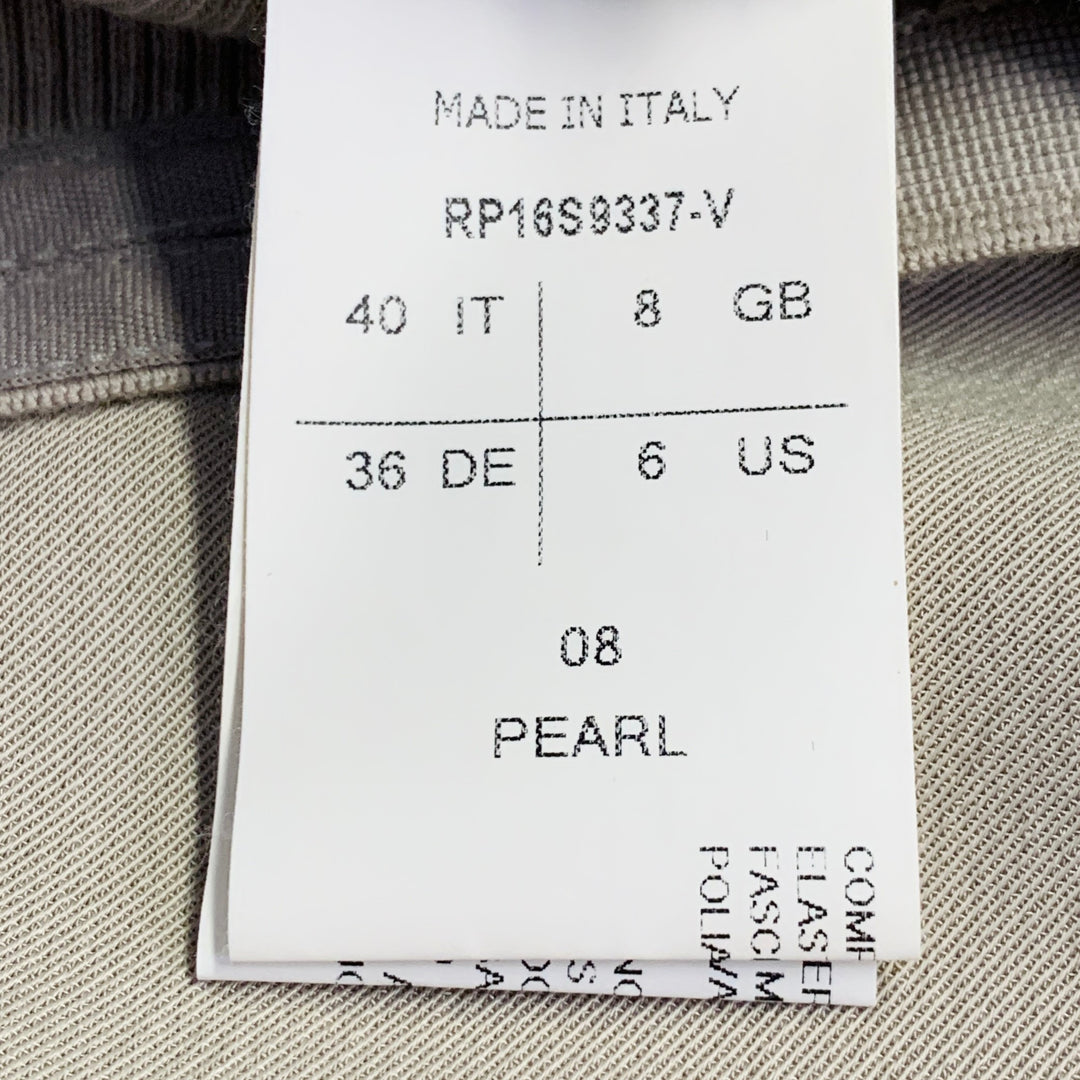 RICK OWENS SS16 Size 6 Cyclops Green Sage Viscose Blend Asymmetrical Long Skirt