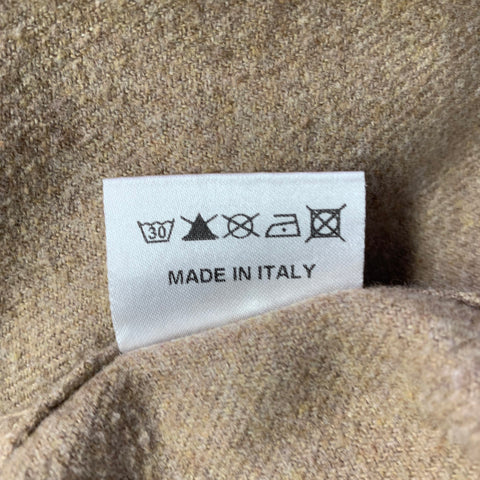 ADAM KIMMEL Size L Camel Cotton Long Sleeve Shirt