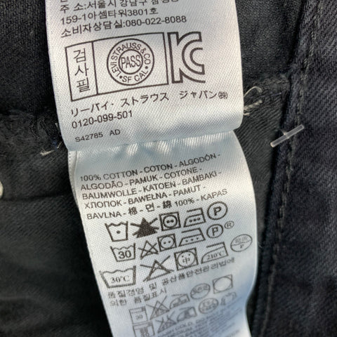 LEVI'S Size 34 Navy Straight cut Denim Jeans