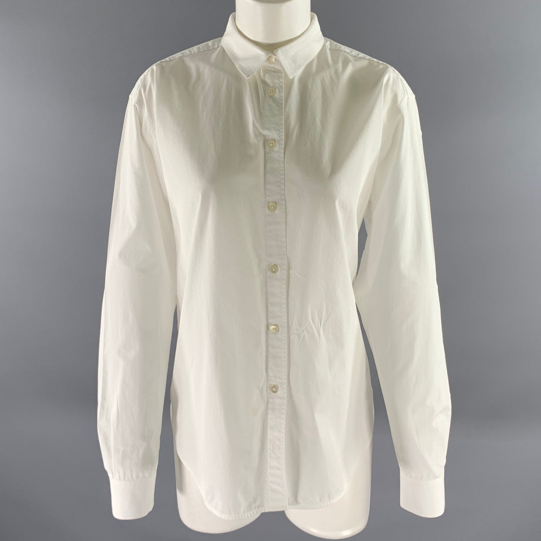 TOTEME Size 8 White Cotton Shirt