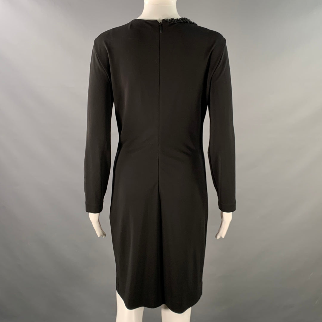 ROBERTO CAVALLI Size 8 Black Silver Viscose Blend Beaded Keyhole Cockt –  Sui Generis Designer Consignment