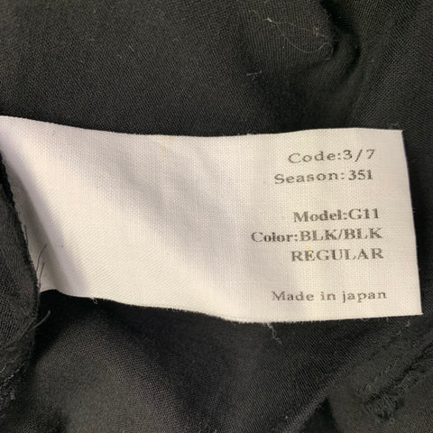 ASKYY TOKYO Size M Black Cotton Double Layer Vest