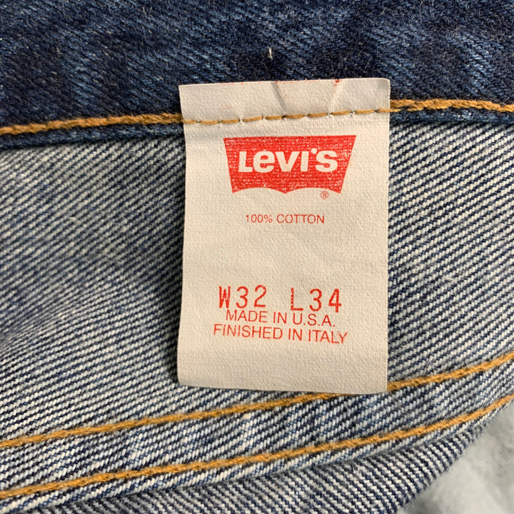 LEVI STRAUSS Taille 32 Jean droit en coton bleu à cinq poches