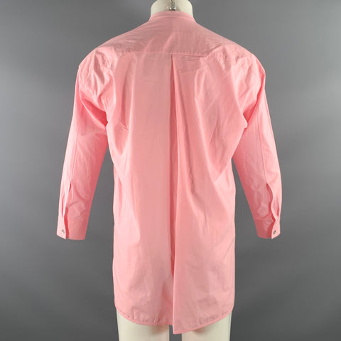 TOOGOOD Size S Pink Cotton Nehru Collar Long Sleeve Shirt