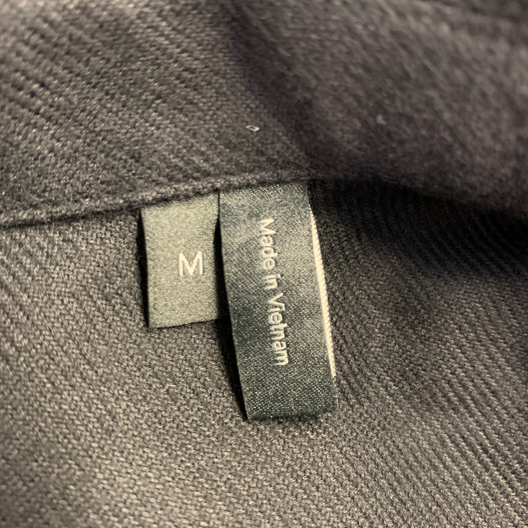 THEORY Size M Black Twill Cotton One pocket Long Sleeve Shirt