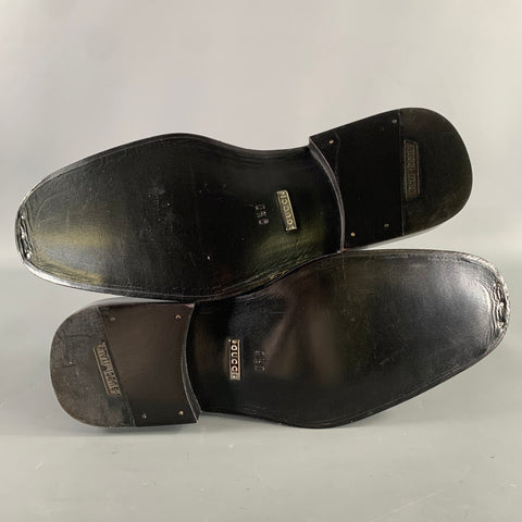 GUCCI Size 9.5 Black Leather Loafer Loafers