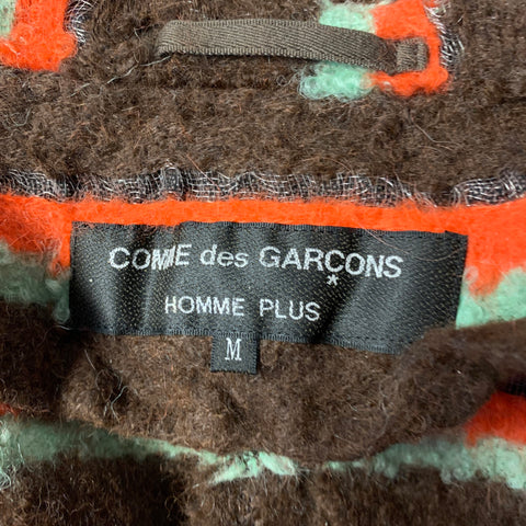 COMME des GARCONS HOMME PLUS AD2004 Size M Brown Orange & Green Streaks Jacket