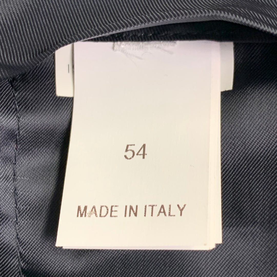 BRUNELLO CUCINELLI Size 44 Navy Blue Two Toned Virgin Wool Silk Tuxedo