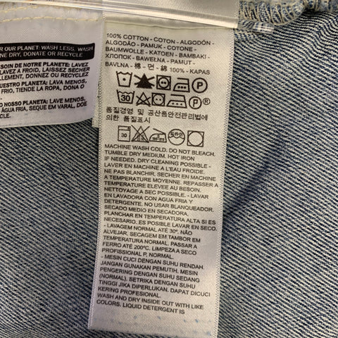 LEVI STRAUSS Chest Size M Blue Wash Denim Trucker Jacket