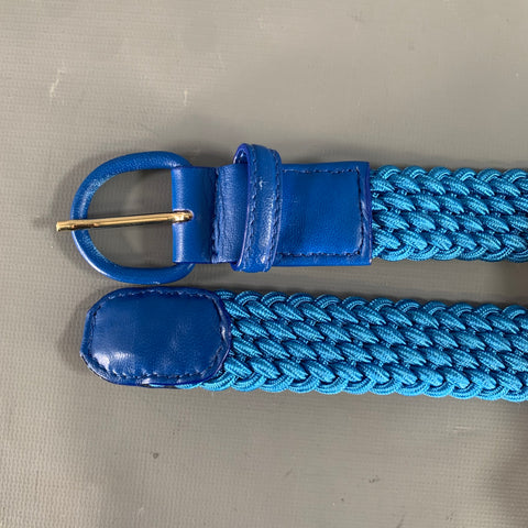 BELTOLOGY + ANDRE Blue Woven Nylon Belt
