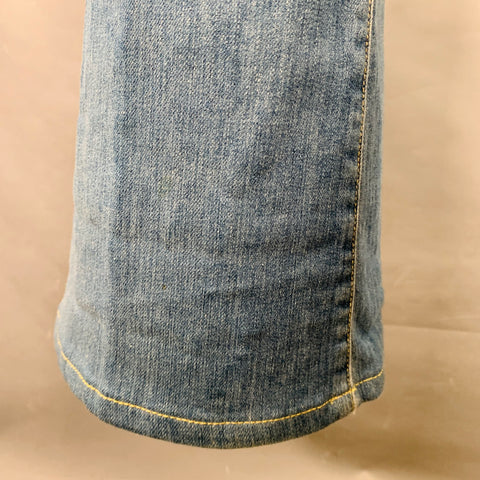 ARISTOCRAT Size 29 Blue Cotton Blend Washed Five Pockets Flared Jeans