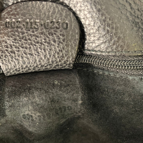 GUCCI Black Suede Leather Tote Bags