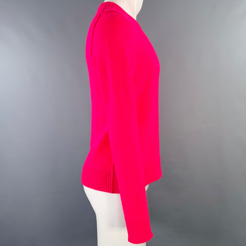 ACNE STUDIOS Pre-AW16 Size M -Kai- Pink Fuchsia Wool Crew Neck Sweater