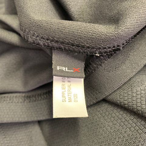 RLX by RALPH LAUREN Size M Black Camouflage Stretchy Half Zip Jacket