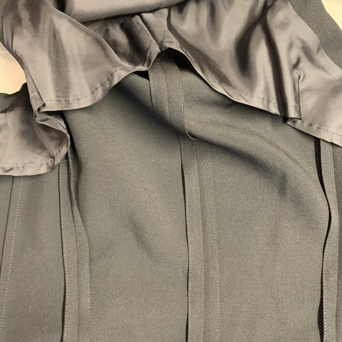 YOHJI YAMAMOTO Size S Black Wool Twill Sleeveless Double Layered Vest