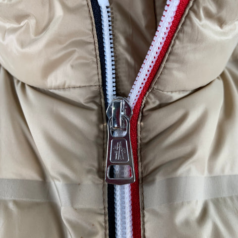 MONCLER GENIUS Size XXXL Khaki Quilted Down Filled Polyester Jacket