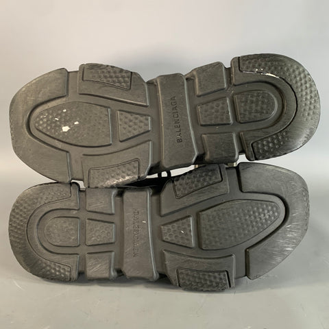 BALENCIAGA Size 12 Black Mesh Runner Sneakers