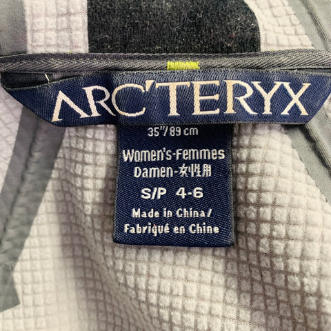 ARCTERYX Size S Yellow Chartreuse Nylon Hooded Zip Up Jacket