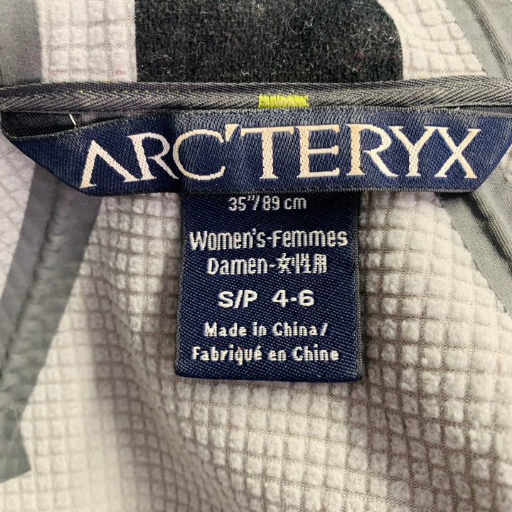 ARCTERYX Size S Yellow Chartreuse Nylon Hooded Zip Up Jacket