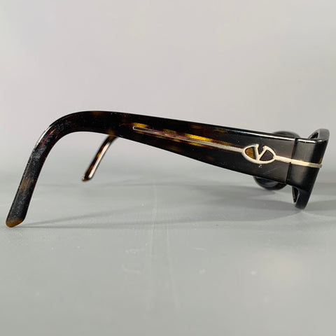 VALENTINO  Black Silver Acetate Sunglasses
