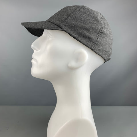 OFFICINE GENERALE One Size Grey Charcoal Solid Wool Polyester Hats