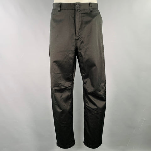 HAVEN Size L Black Cotton Zip Fly Casual Pants