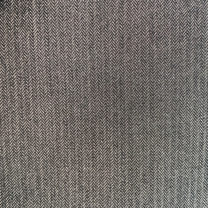 CORNELIANI Size 38 Grey Charcoal Herringbone Cotton Silk Peak Lapel Suit