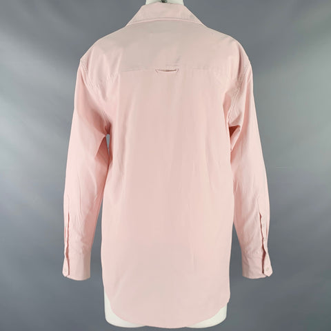 BROCHU WALKER Size M Pink Polyester Cotton One Pocket Casual Top