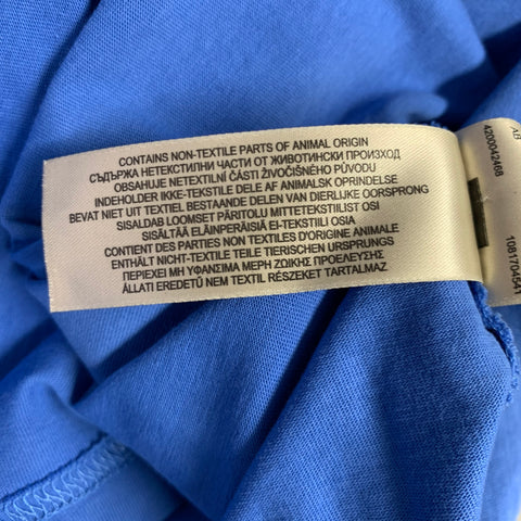 BURBERRY BRIT Size M Blue Contrast Trim Cotton Short Sleeve Polo