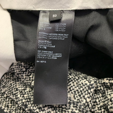 AMIRI Taille 40 Costume croisé en tweed de laine mélangée noir et blanc