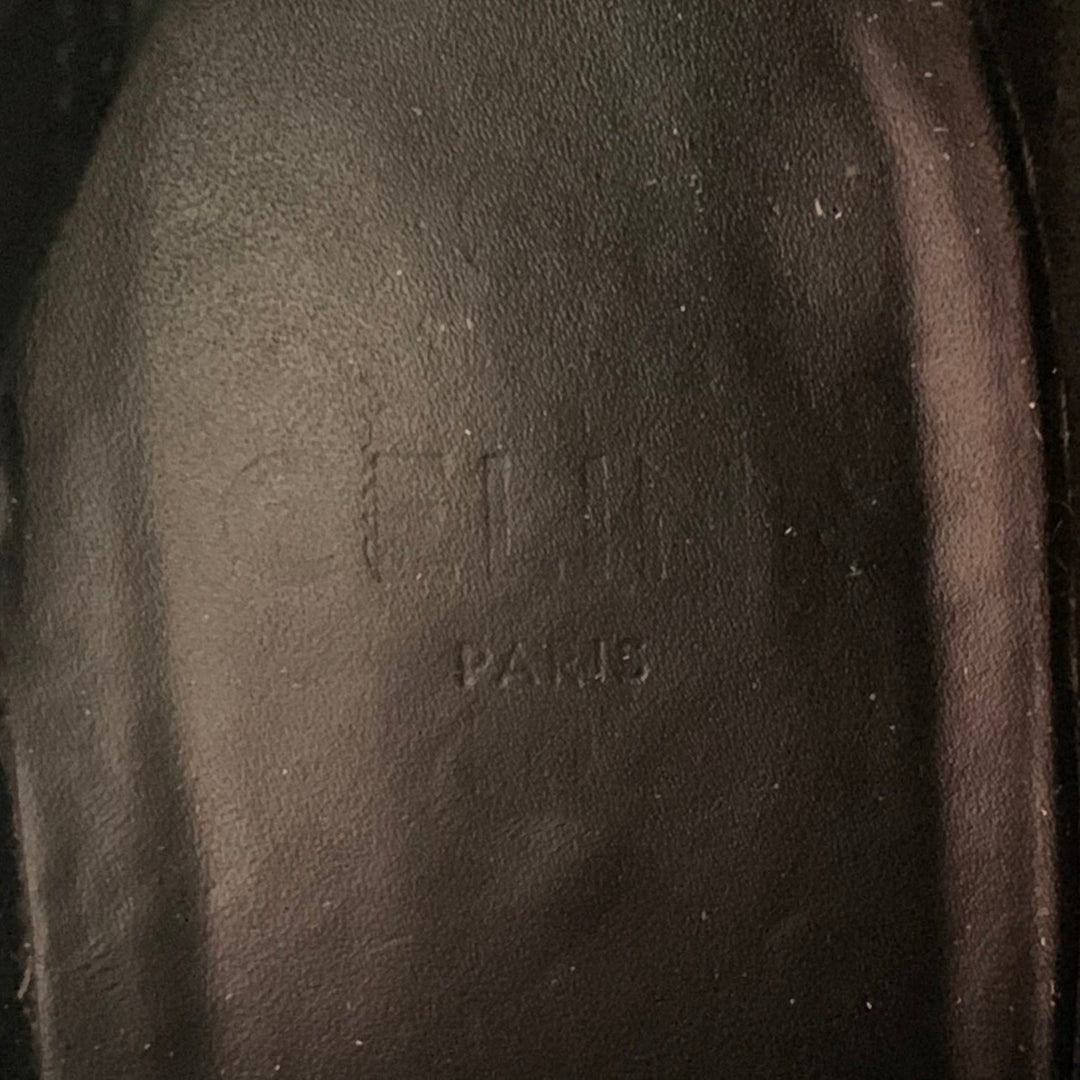 CELINE Size 8 SS23 -Bulky Maxx- Black Leather Platform Boots