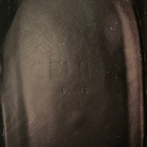 CELINE Size 8 SS23 -Bulky Maxx- Black Leather Platform Boots