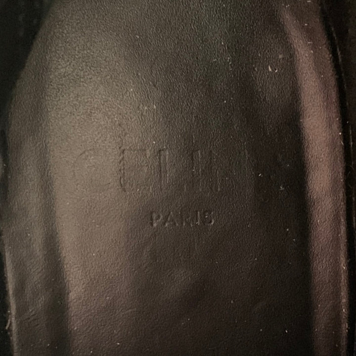 CELINE Size 8 SS23 -Bulky Maxx- Black Leather Platform Boots