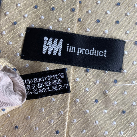 ISSEY MIYAKE Yellow Light Dots Silk Tie