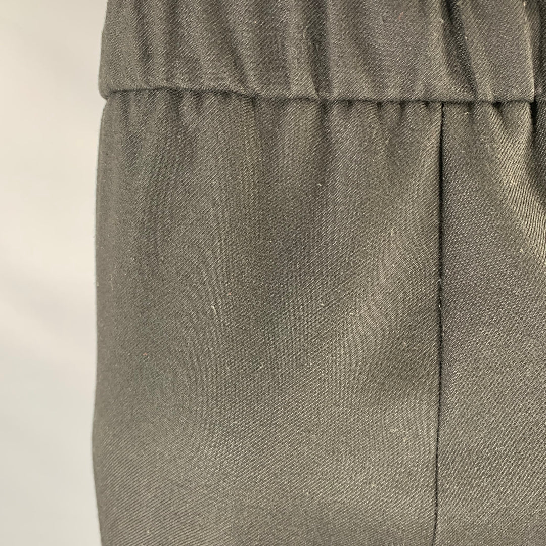 VERSACE JEANS COUTURE Size L Black Polyester Blend Pleated Casual Pants