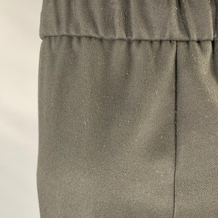 VERSACE JEANS COUTURE Size L Black Polyester Blend Pleated Casual Pants