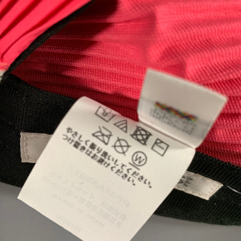 PLEATS PLEASE by ISSEY MIYAKE Pink Pleated Polyester Hat