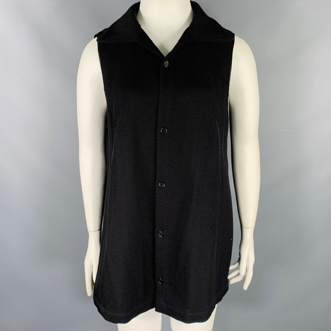 AKRIS Size 12 Gold Polyester Blend Metallic Trench Coat